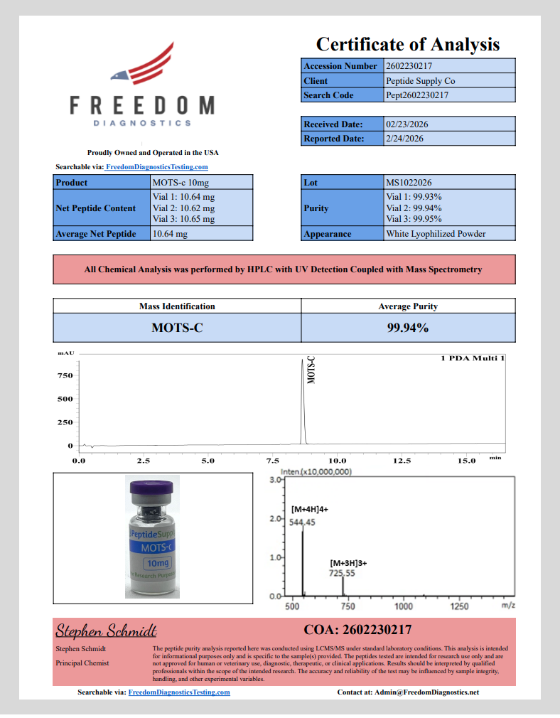MOTS-c 10mg MOTS-c 10mg